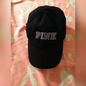 PINK wool baseball cap